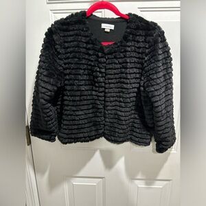 Calvin Klein Faux Fur Jacket